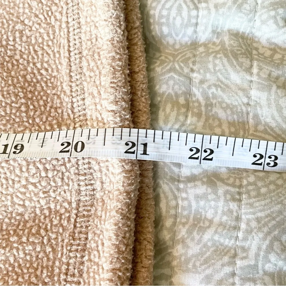 Aerie Tan Oversized Turtleneck Fleece Pullover Sweatshirt Extra Small - Image 8