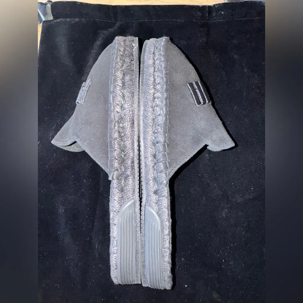 New Fenty Puma By Rihanna Suede Womens 7.5 Espadrilles Black With Dust Bag & Box - Image 9