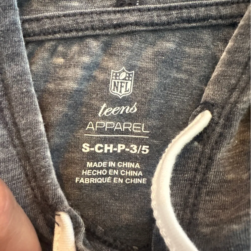 Houston Texans teens hooded short sleeve T-shirt navy blue red white S 3/5 NWT - Image 3