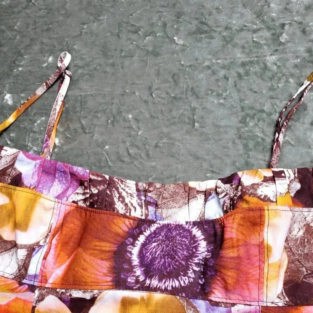 Urban Outfitters Floral Satin Mini Slip Dress - Image 5