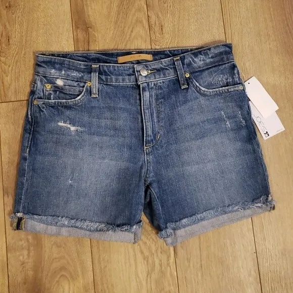 NWT Joe's Blue Chic Feminine Casual Trendy Summer Cute Jean Shorts Size 27 - Image 3
