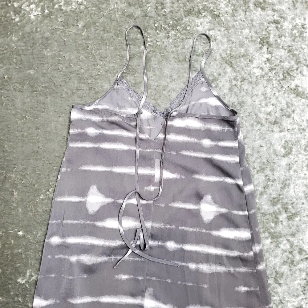Gray Tie Dye Lace Hem Slip - Image 6