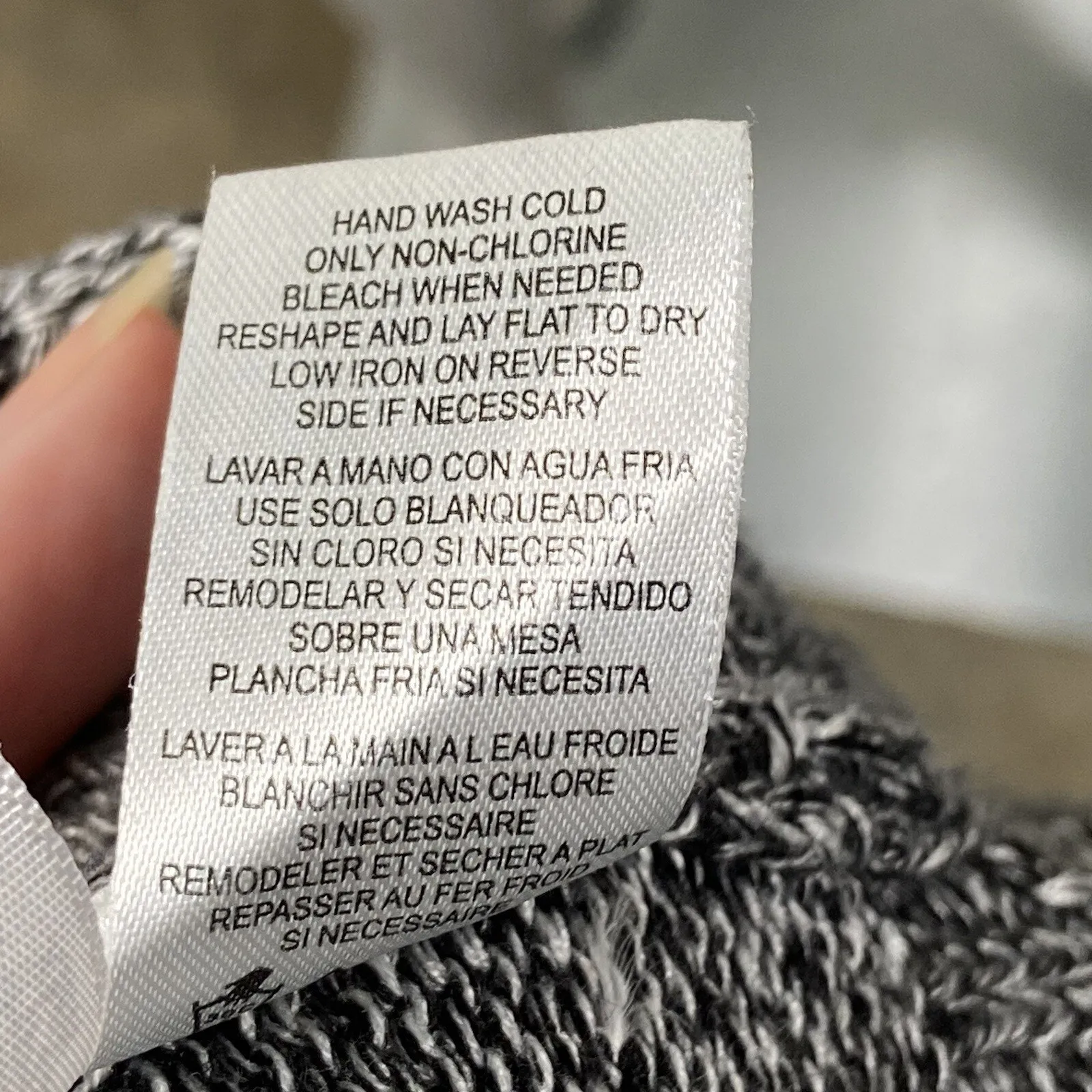 CALVIN KLEIN Blouse Women's Size XS Gray Cowl Neck Sweater Pullover Top - Image 5