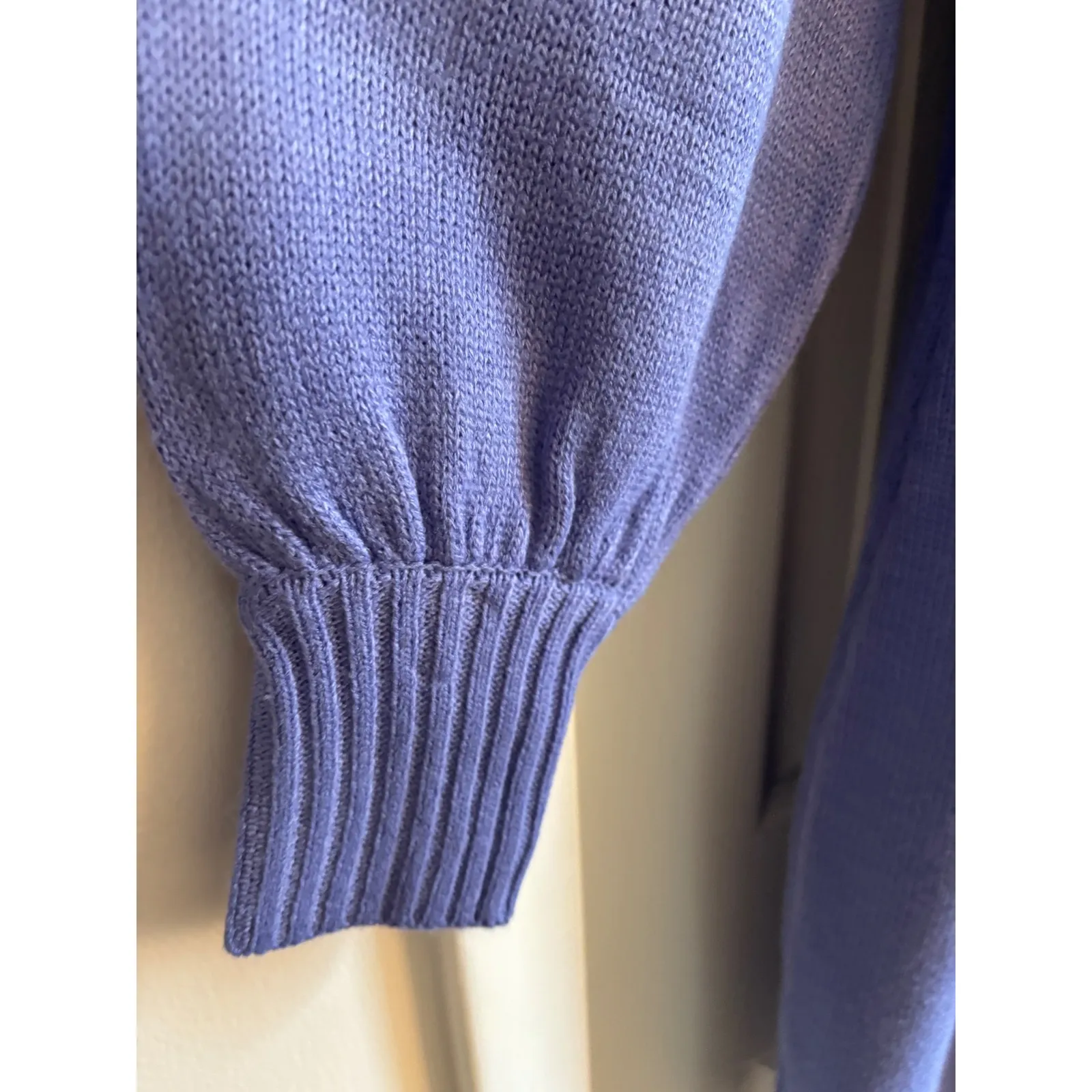 New York & Company Purple Lavender Button-Back Sweater Dress Size Large NWT - Image 5