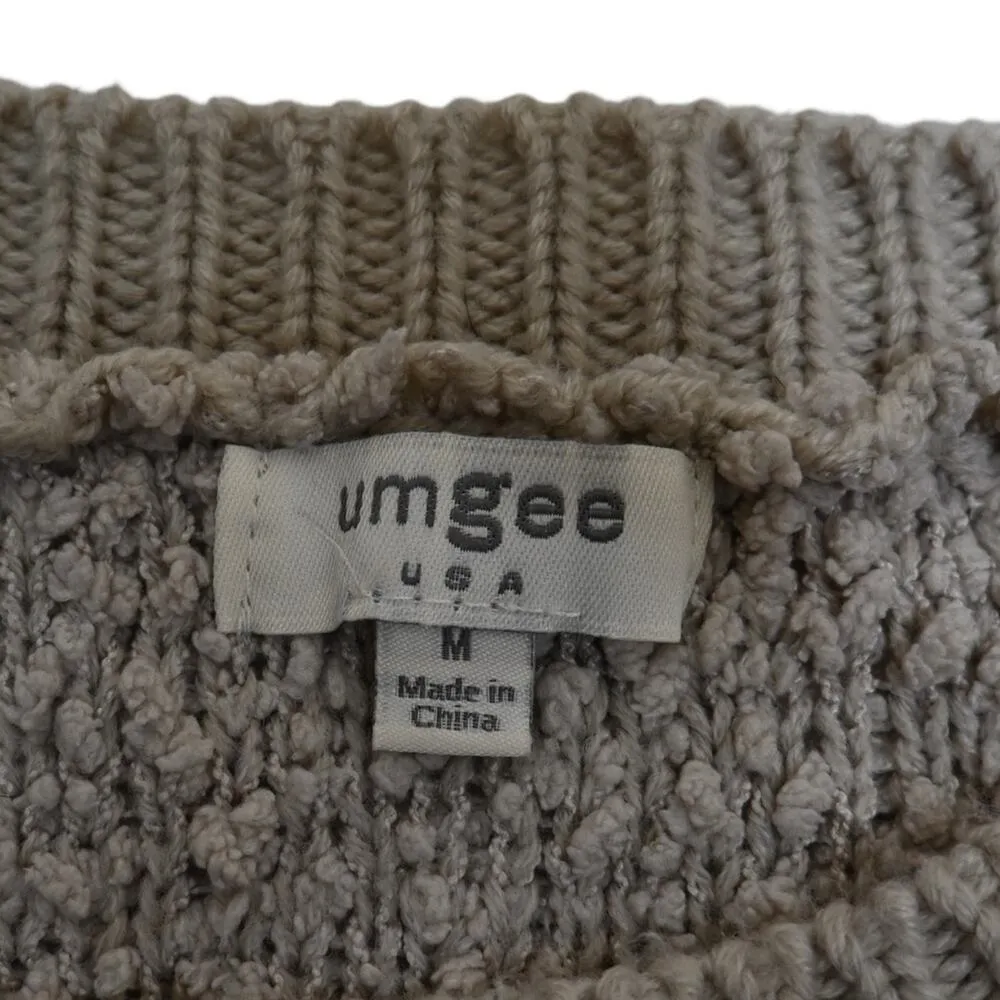 Umgee Womens M Dolman Sleeve Longline Textured Sweater - Image 9