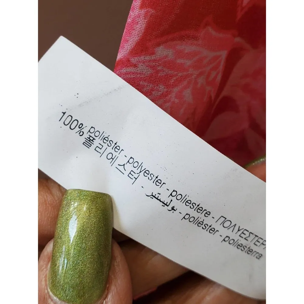 Zara Women's Pink Polyester V-Neck Long Sleeve Casual Top Blouse Size XS - Image 10