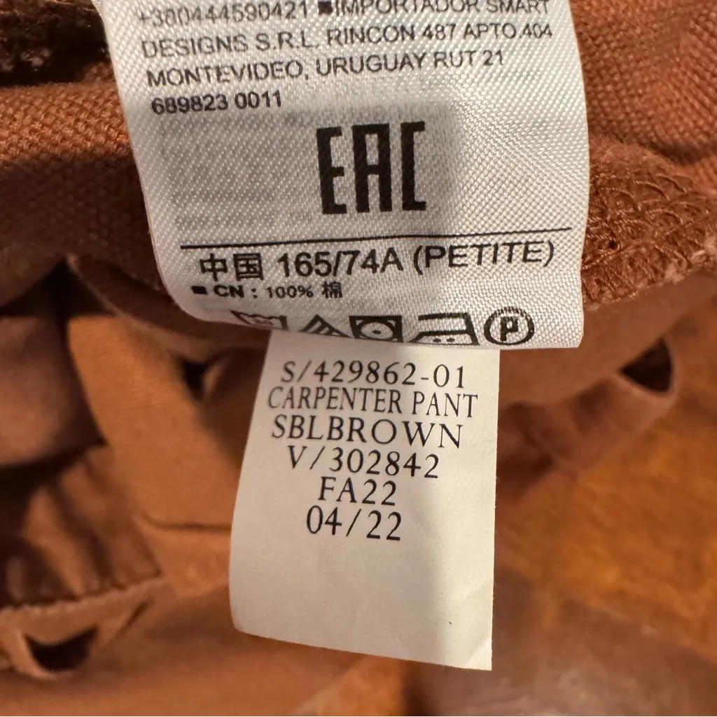 GAP Brown Carpenter Pants Size 8P - Image 6