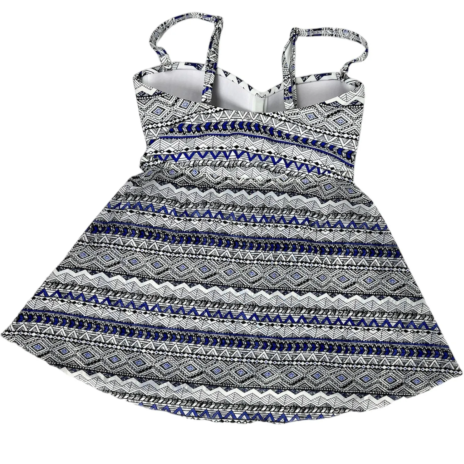 Profile by Gottex Ixtapa Flyaway Bandeau Tankini in Blue/Black Multi 6 - Image 8