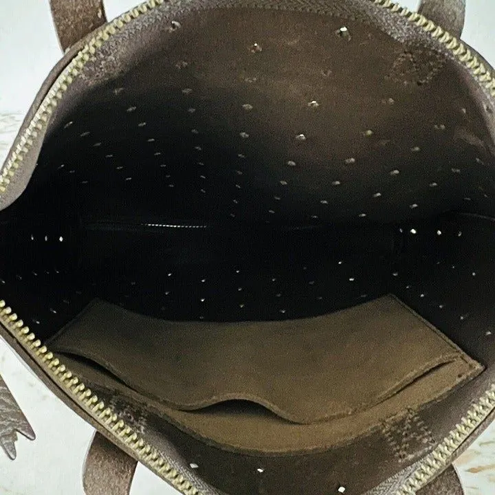 MADEWELL Mini Transport Perforated Leather Crossbody Bag - Castle Rock - Image 10