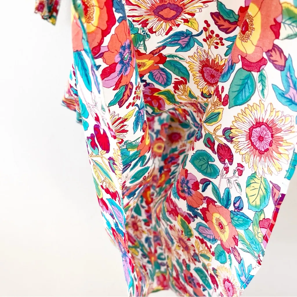 Petal + Pup V-Neck Cut Out Floral Printed Maxi Dress in Multicolor - Image 6