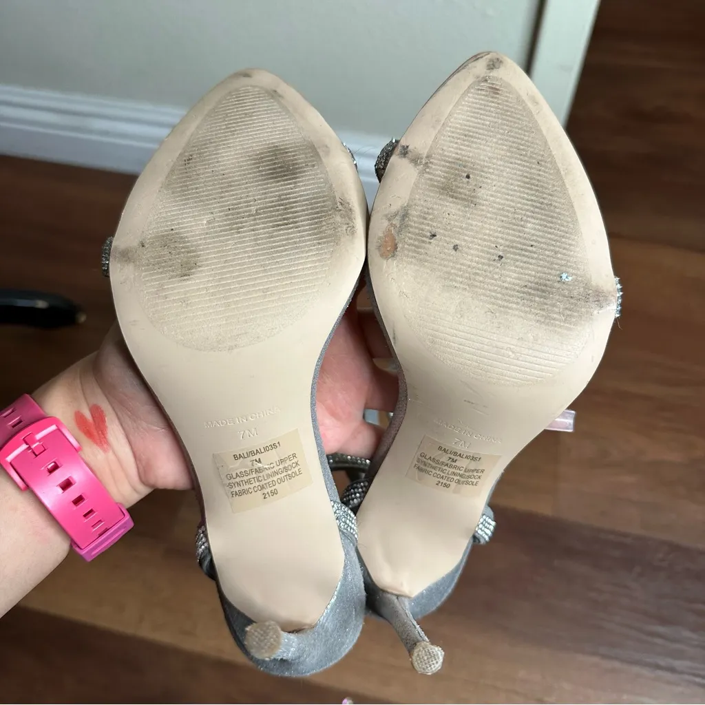 Steve Madden Bali Faux Leather Strappy Heels Women's 7 - Image 11