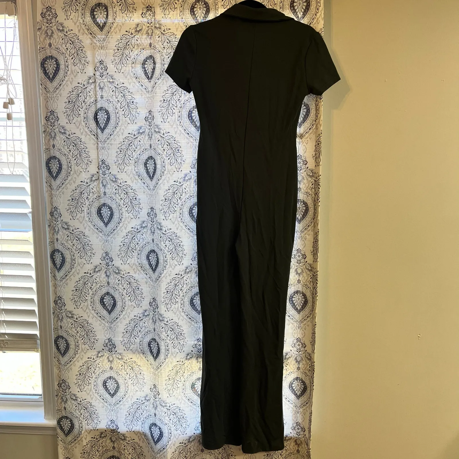 Edikted‎ Carmin Olive Green Zip Front Jumpsuit Size Medium - Image 2