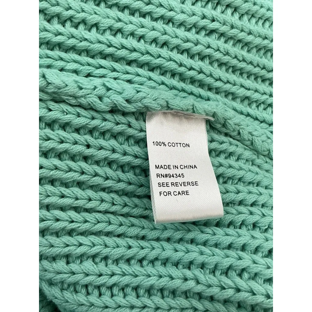 Womans Boston Proper Xs Green Pullover Knit V Neck Sweater - Image 4