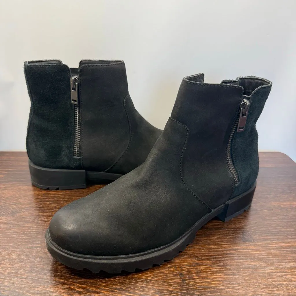 Sorel Women’s black side zip waterproof leather boot size 10 - Image 3