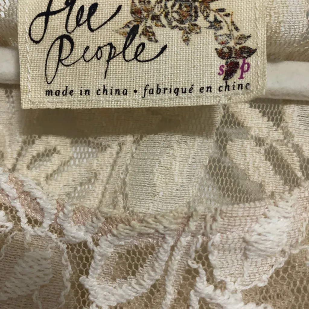 Free People Miles Of lace fit & flare skater dress‎ women’s size small petite. - Image 5