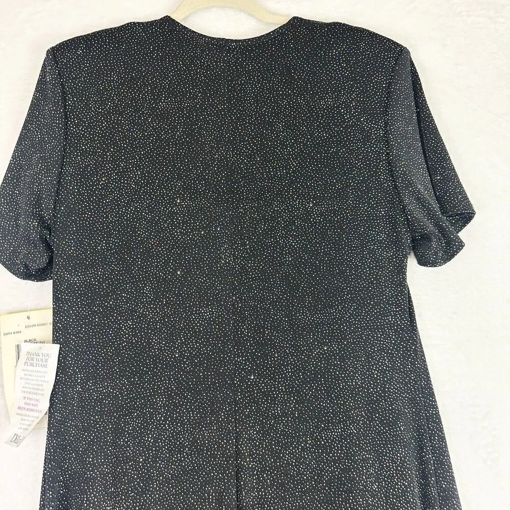 Vintage Onyx Nite Sparkle Maxi Gown Size 14 NWT Deadstock USA Made Formal - Image 6