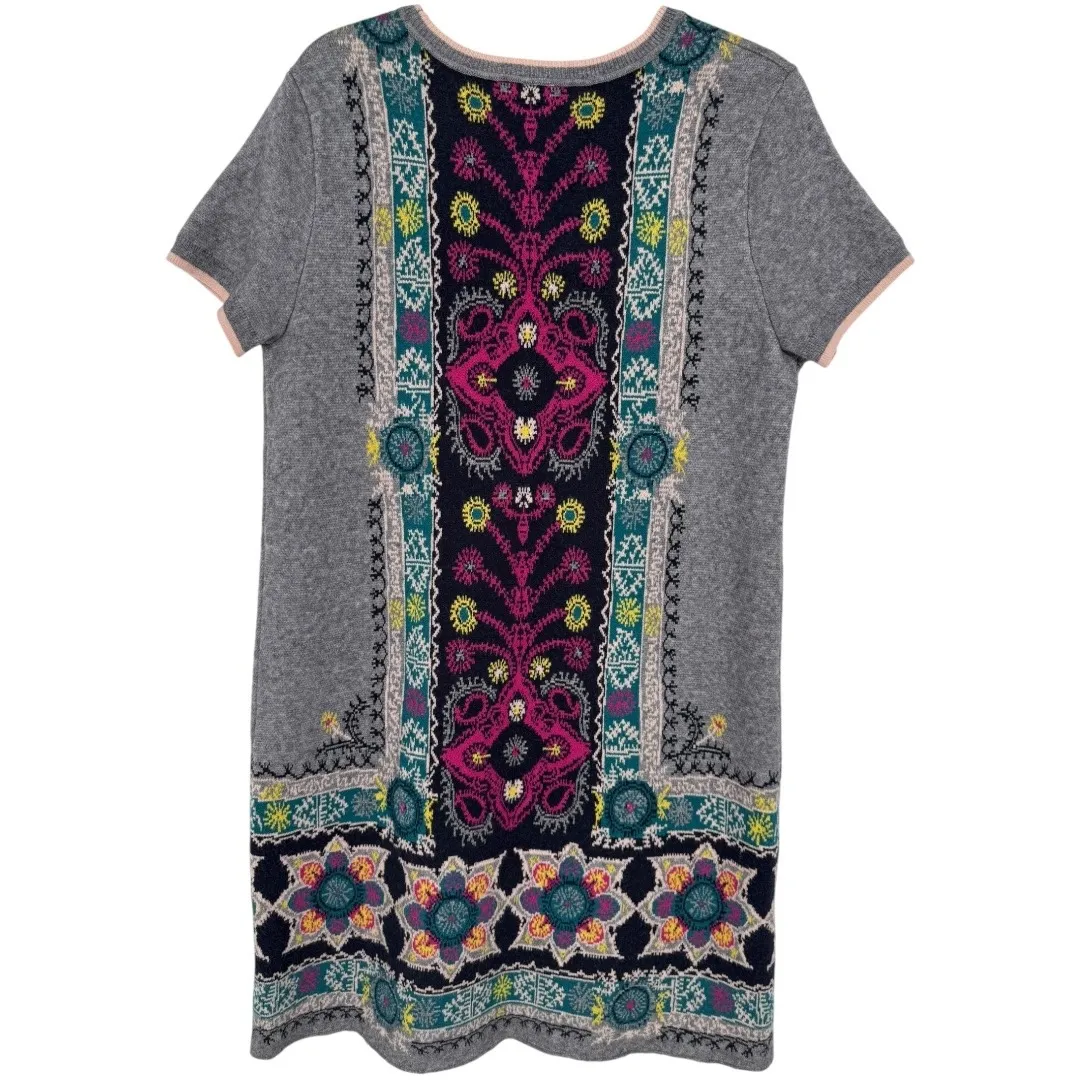 Anthropologie Akemi + Kin Kaleidoscope Print Sweater‎ Dress Size Medium Bohemian - Image 5