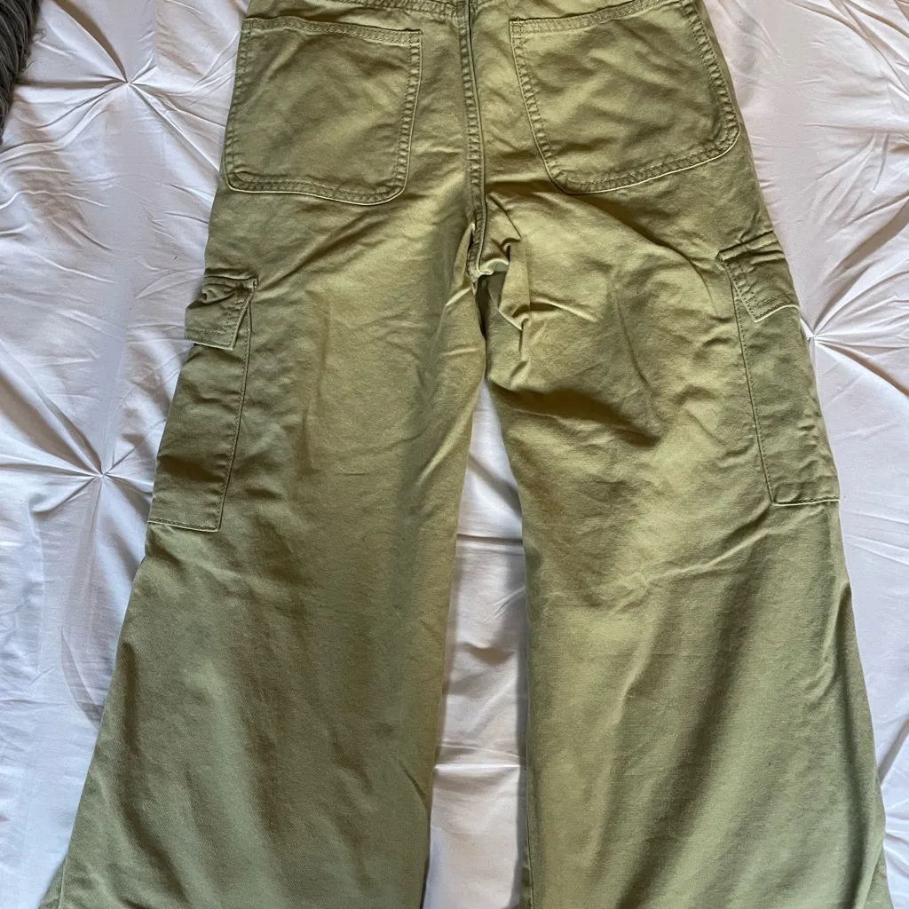 Olive Green Cargo Pants Size XS - Image 5