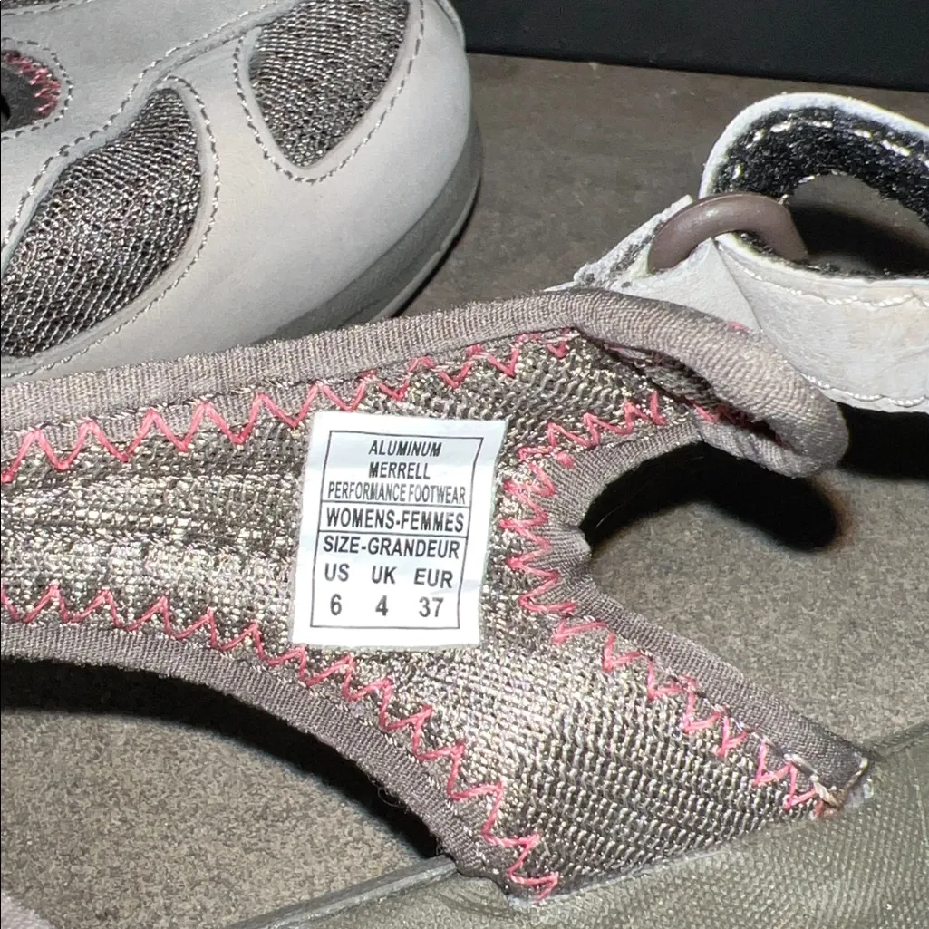 Merrill Slip On Close Toe Aluminum Gray Adjustable Strap - Image 5