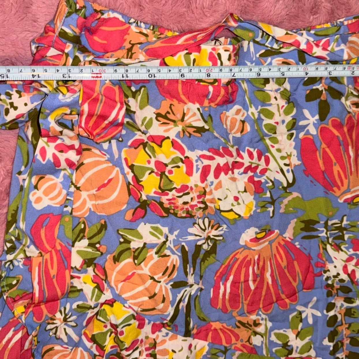 Matilda Jane Floral Maxi Skirt Ruffle Tiered Blue Pink Yellow Women's - Image 5