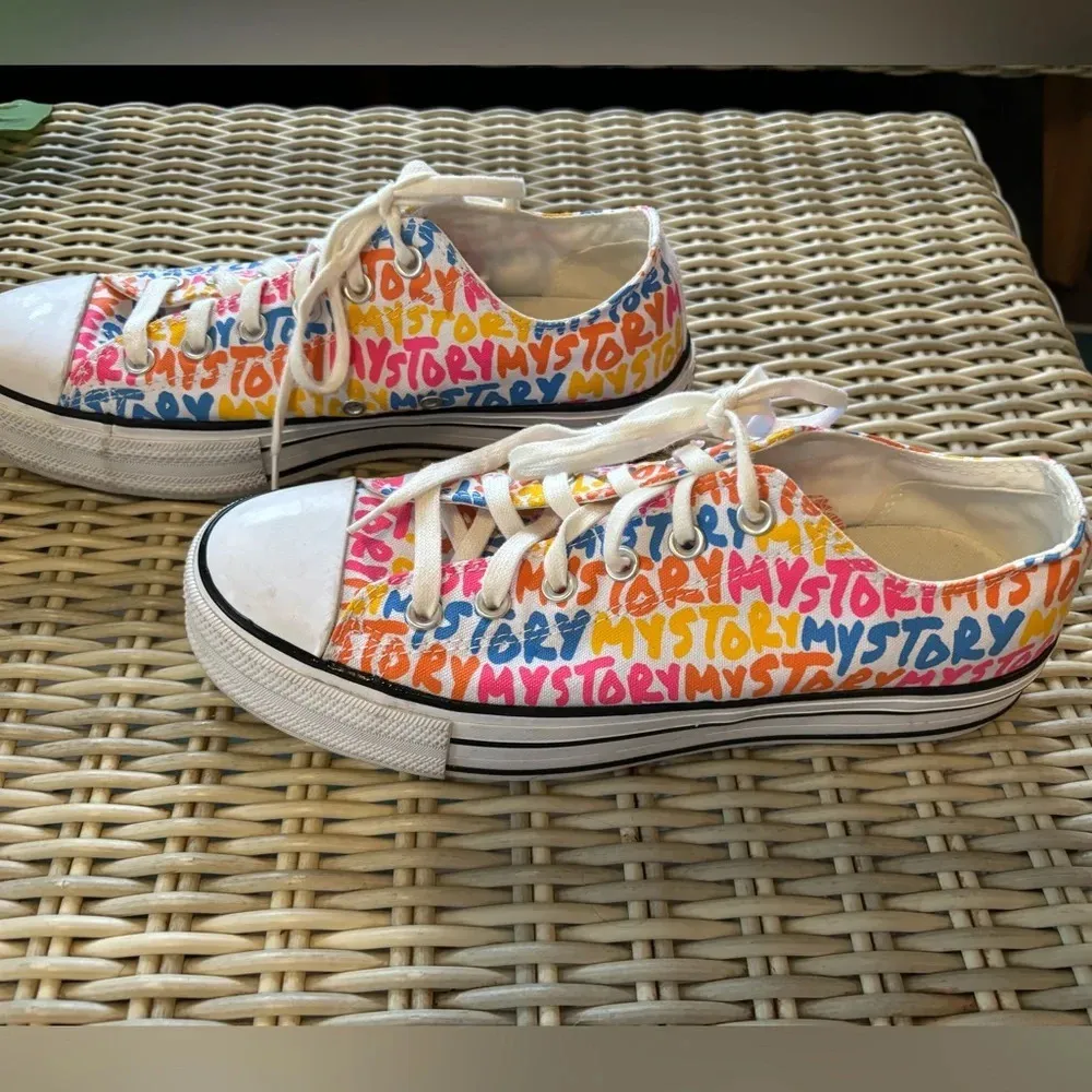 Converse‎ Chuck Taylor All Star Platform “My Story” Sneakers 10 colorful y2k - Image 2