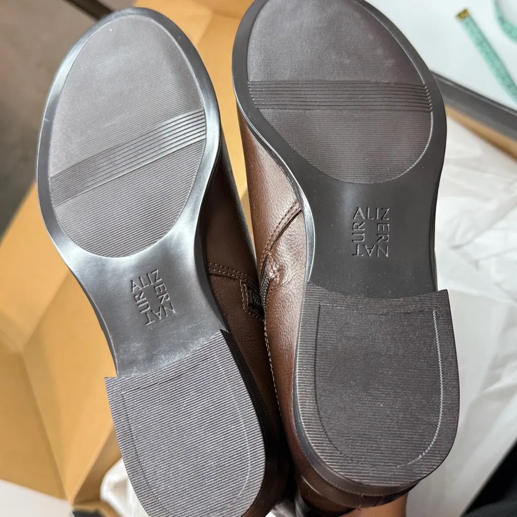 Naturalizer Jessie Wide Calf Riding Boots- Chocolate Leather- Size 7 Wide Calf - Image 11