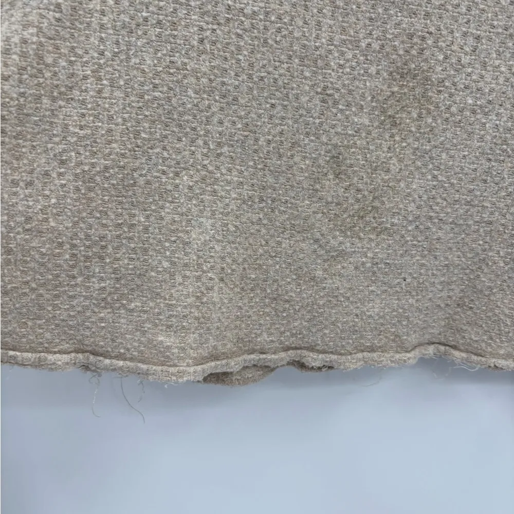 Urban outfitters Out from Under Slouchy Thermal Shirt Waffle beige Knit small - Image 4