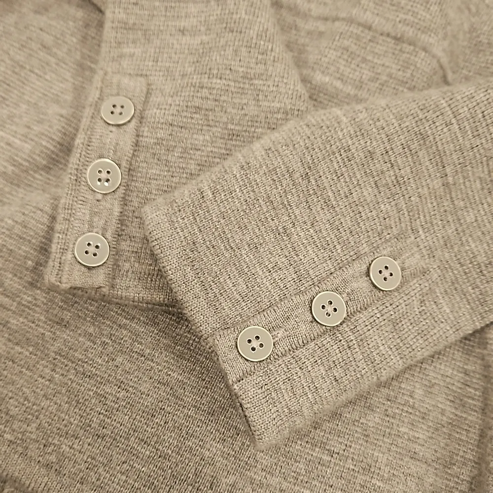 💕TALBOTS PETITE💕 100% Pure Merino Wool Sweater Blazer Gray Medium Petite NWOT - Image 8