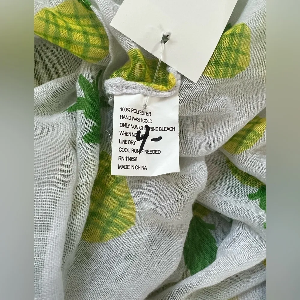 Pineapple print womens infinity scarf - Image 5