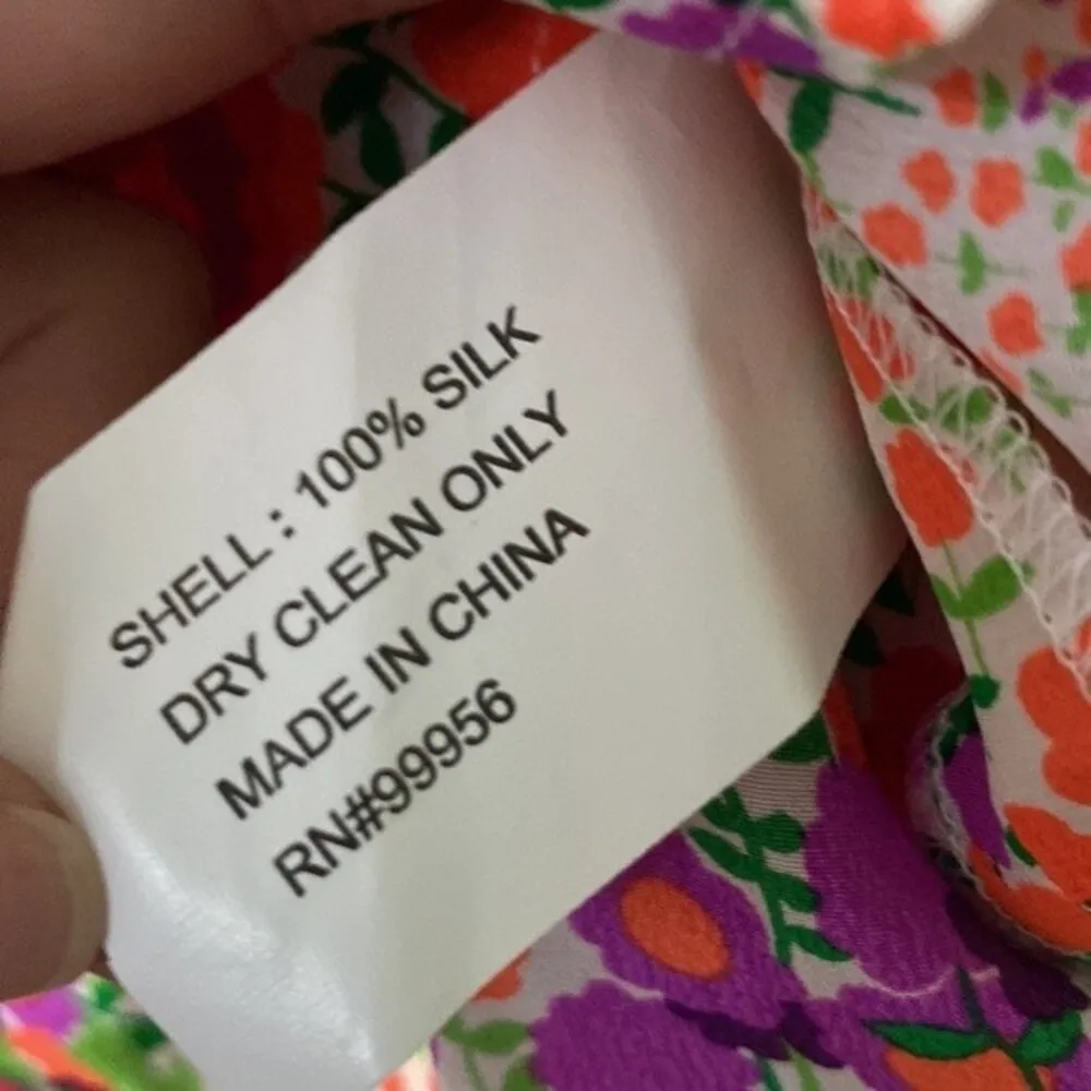 Garden party ready!  100% silk Shoshanna tank blouse.  Size 4 - Image 4