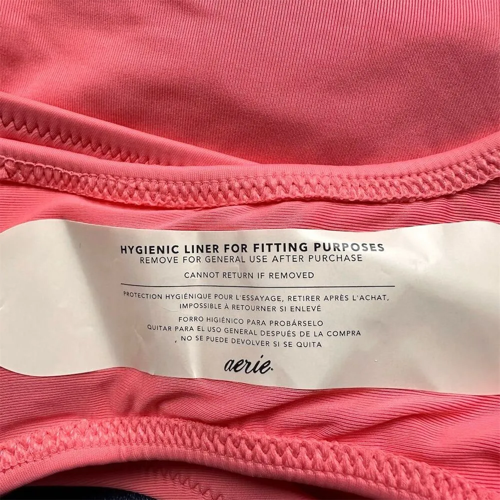 NWT Aerie Women's XS Spicy Coral Cut Out Full Coverage One Piece Swimsuit - Image 8