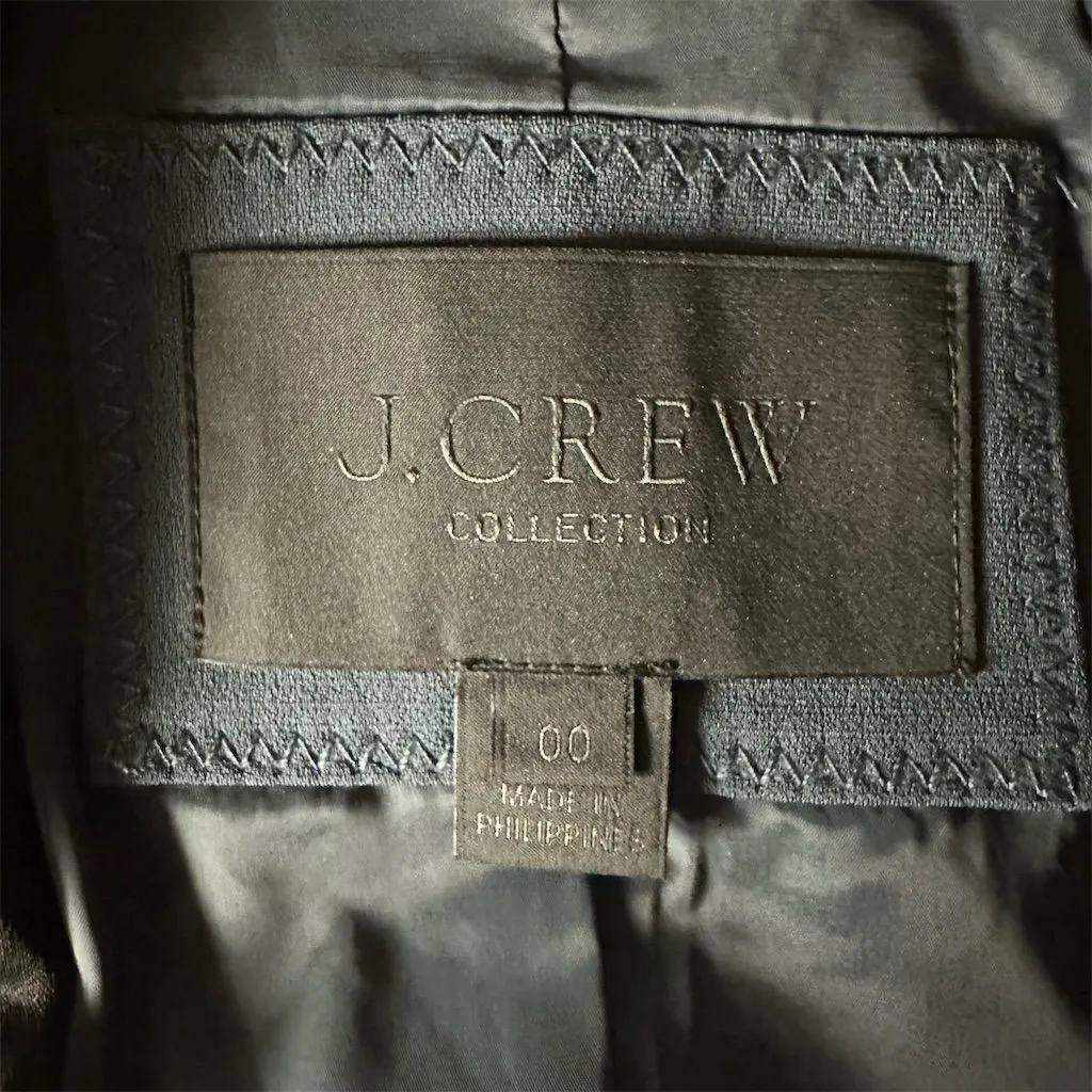 J. Crew Women's Blue Shawl Lapel Vest Size 00 Formal Wear Elegant Chic - Image 6