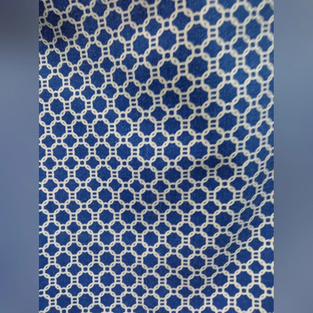 Willi Smith Women's Capri Pants Sz 4 blue-white print - Image 6