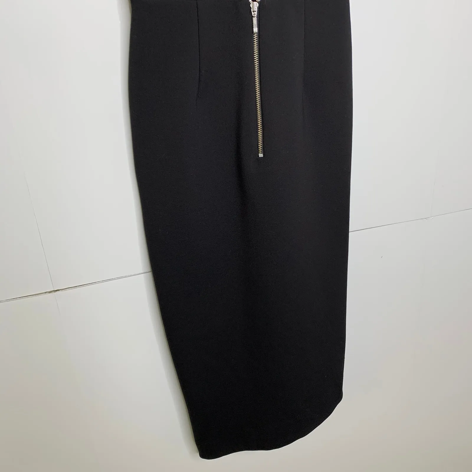 Bec & Bridge Black Faux Wrap Asymmetrical Dress Womens Size 4 - Image 14