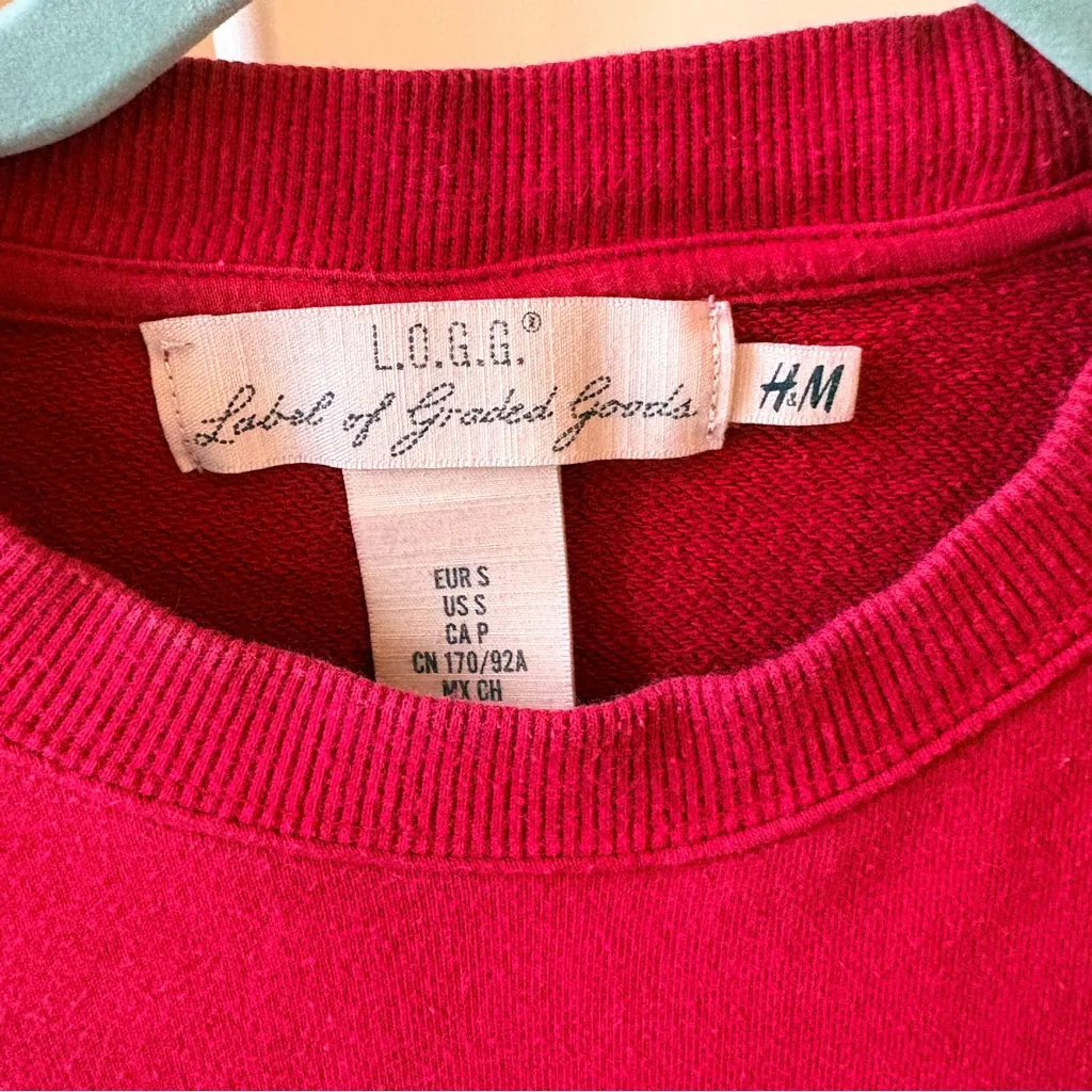 H&M LA USA Red Sweatshirt - Image 2