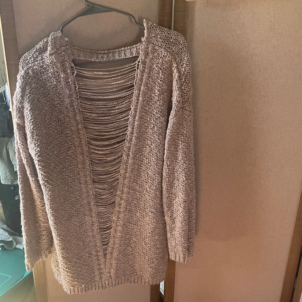 FINAL MARKDOWN Coco & jamieson Cozy Knit Sweater with unique back xl - Image 2