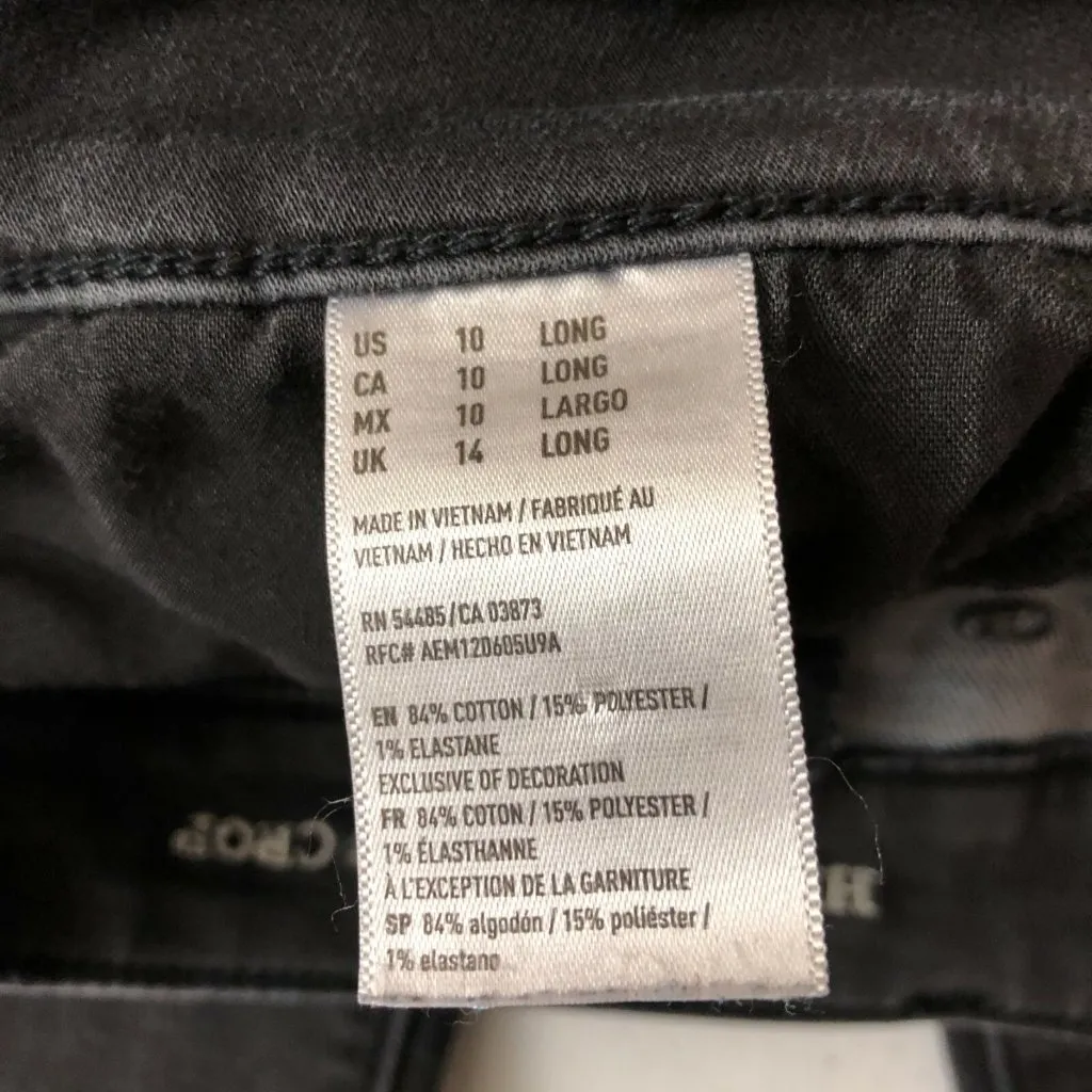 American Eagle Womens Jeans Hi-Rise Jegging Crop Stretch Black Size 10 Long - Image 5