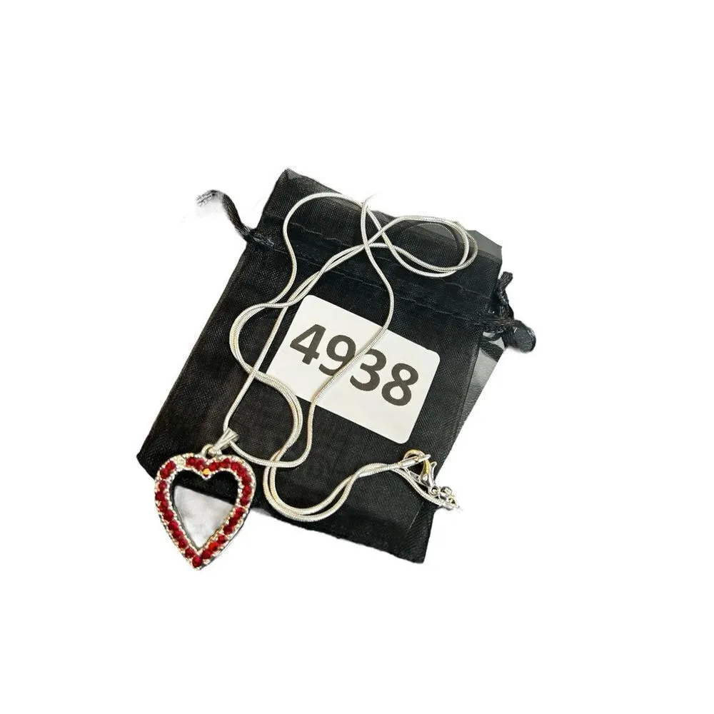 Open heart pendant on 925 signed necklace - Image 3