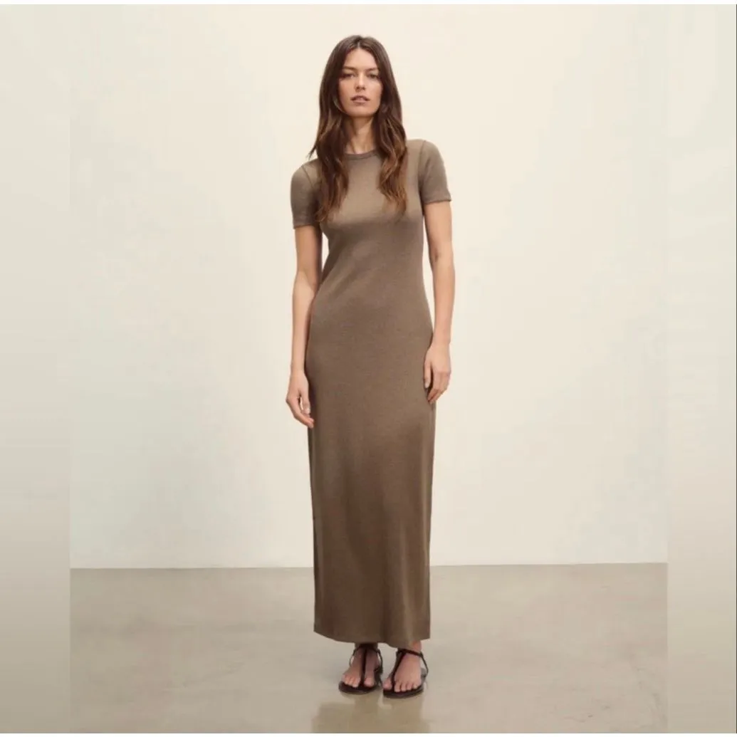 Buck Mason Surplus Rib Tee Dress Black Size L - Image 4