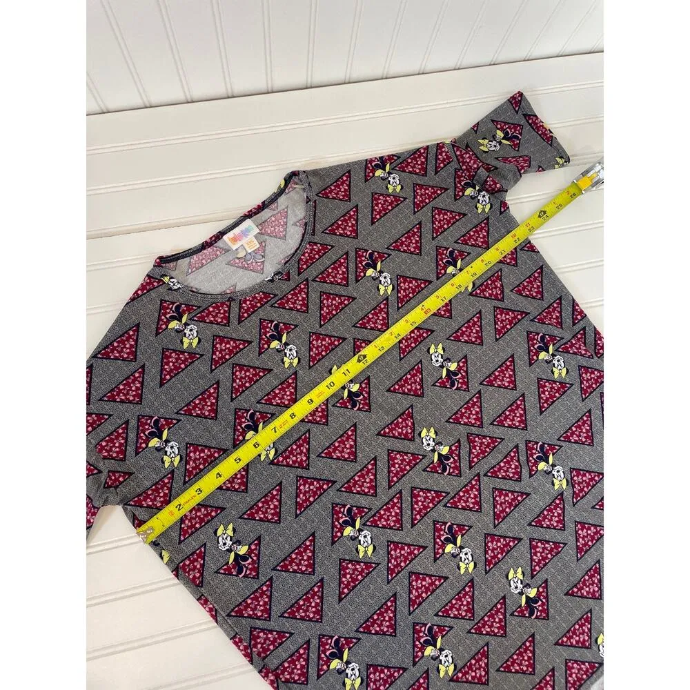 Disney LulaRoe Women’s Minnie Mouse Oversized High Low Tunic & Cap Set Size XXS - Image 3