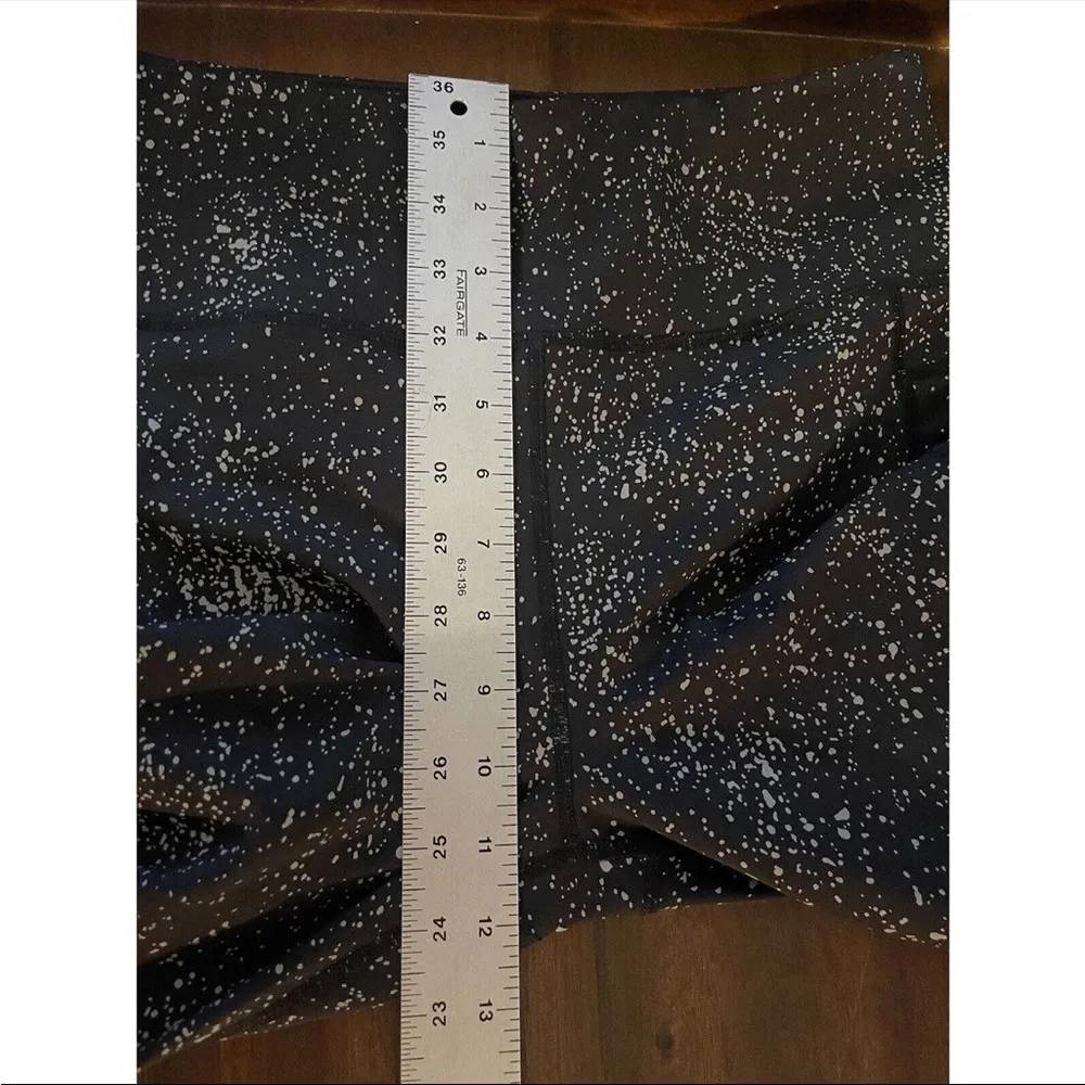 ZYIA Black Reflective Mirage Pocket Light n Tight Hi-Rise 7/8 24" Size 12 - Image 7