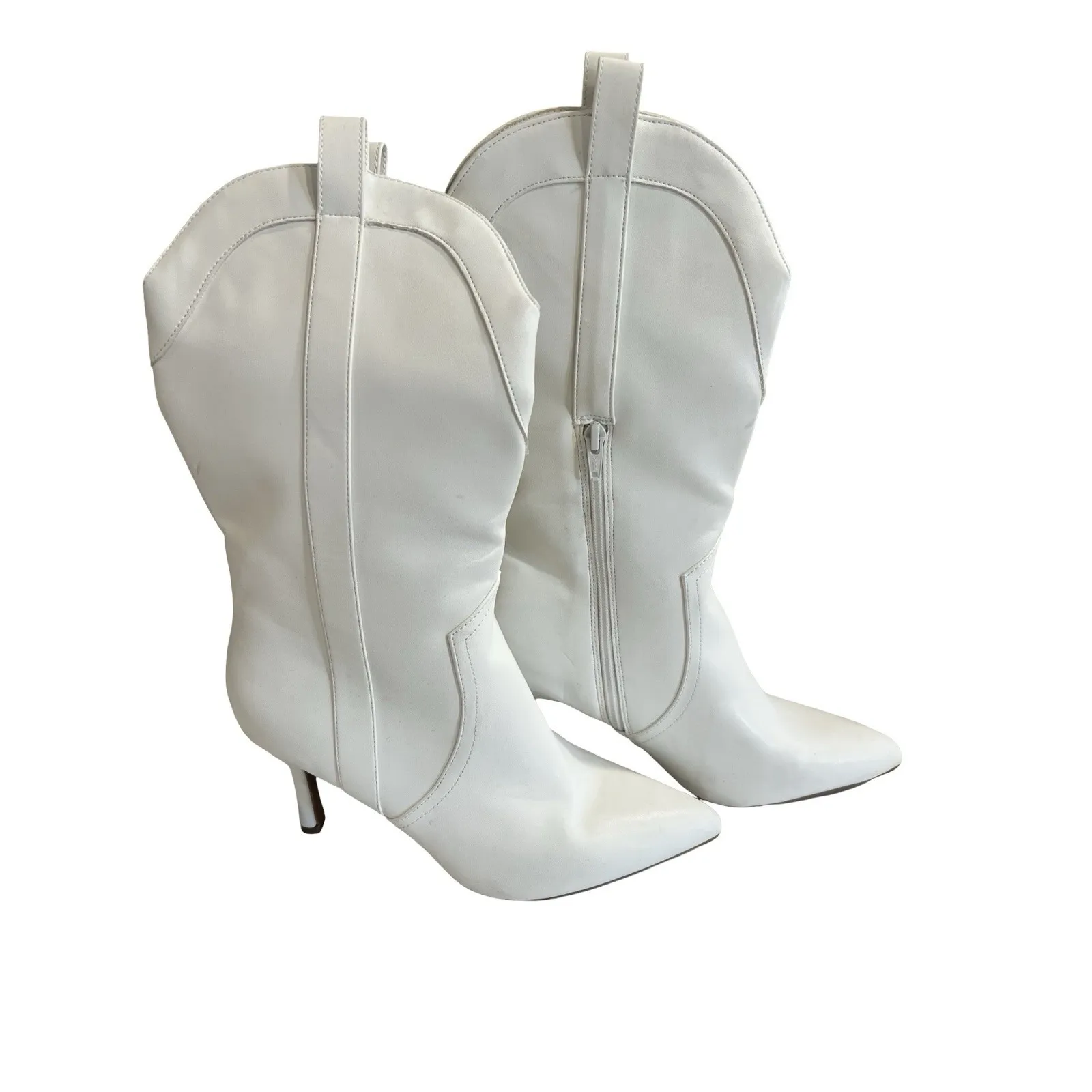 Women's Bryce Heeled Western Cowboy Boots with Memory Foam Insole - Wild 6 NWT - Image 2