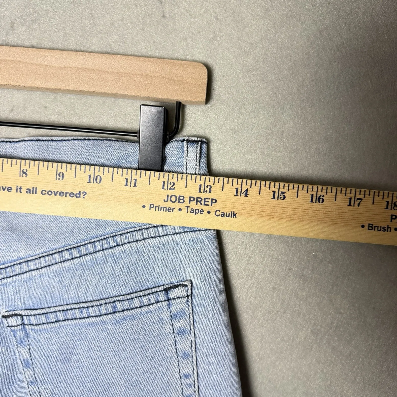 Cotton Citizen Split Skinny Leg Light Wash Button Fly Women’s Size 24 - Image 9