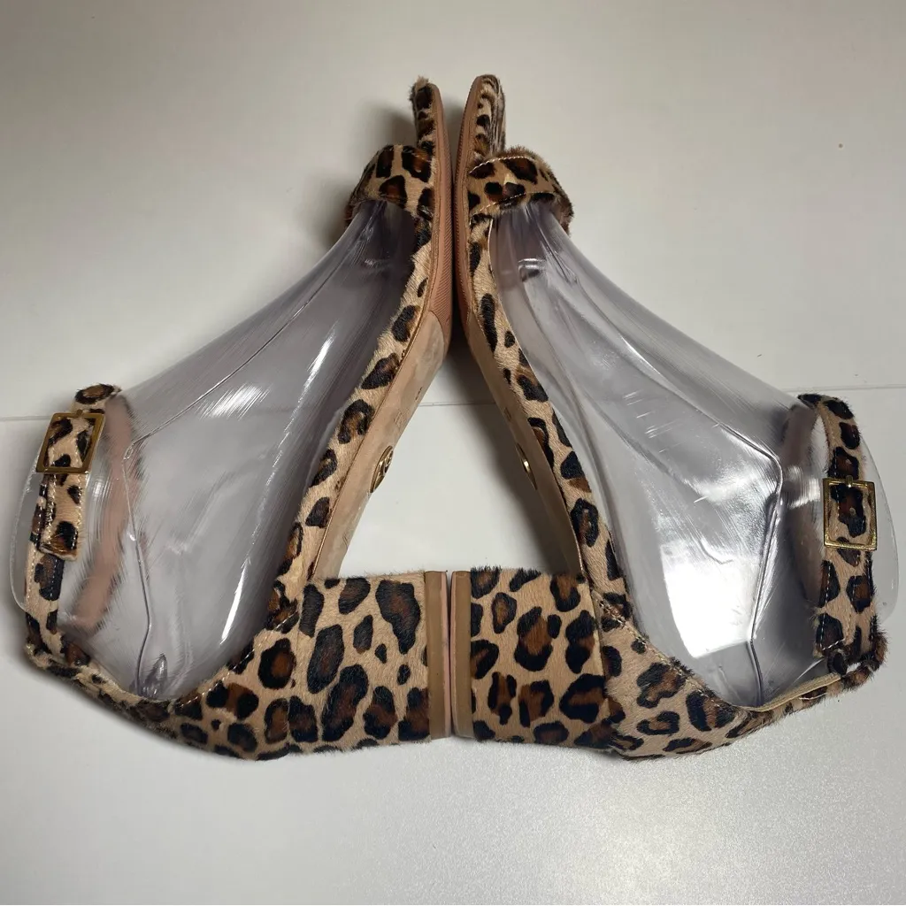 Brother Vellies Leopard Animal Print Block Heel Sandals Retail Over $500 Sz 9 Brown - Image 6
