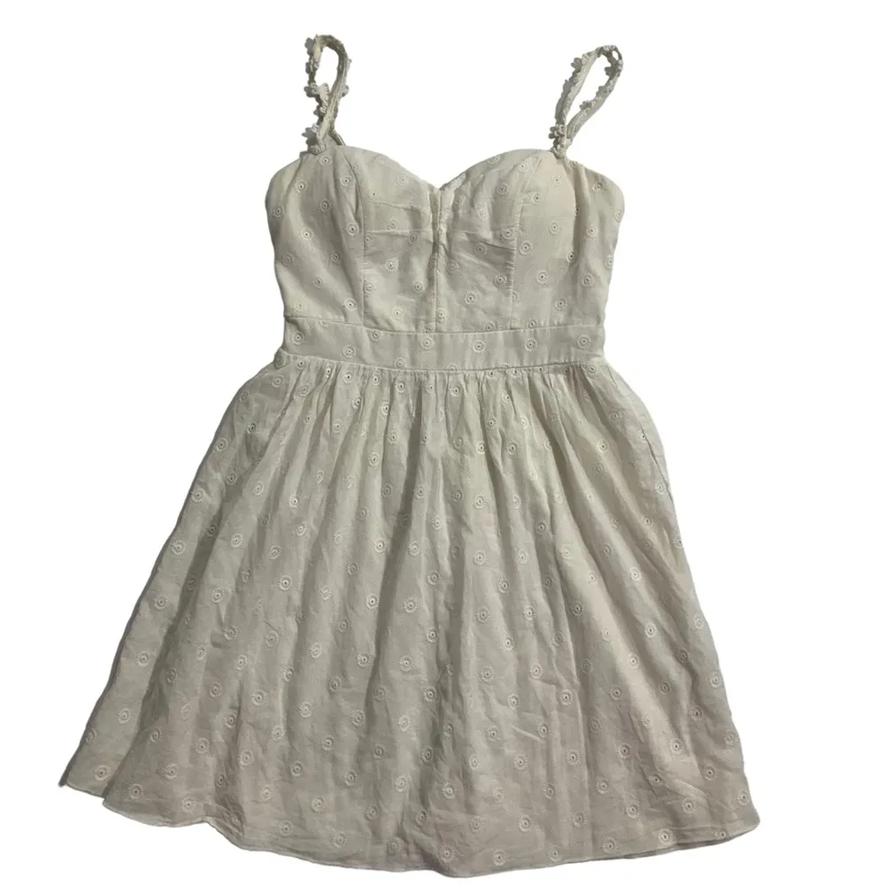 Speechless Junior Size 3 Boho Bohemian Dress Padded Bra Ivory Fit & Flare - Image 5