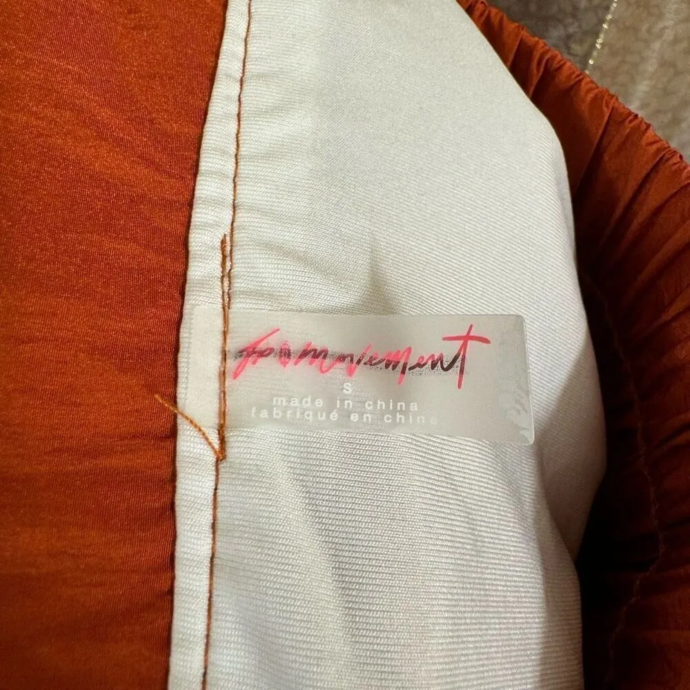 Free People Movement The Way Home Shorts Burnt Orange Small NWOT - Image 4