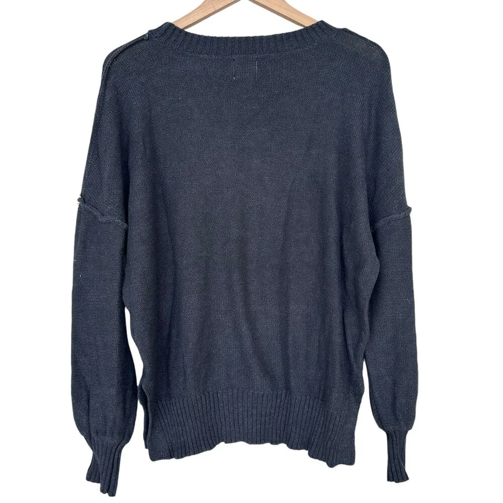 BDG Urban Outfitters Gray Balloon Sleeve Knit Sweater Sz S - Image 6