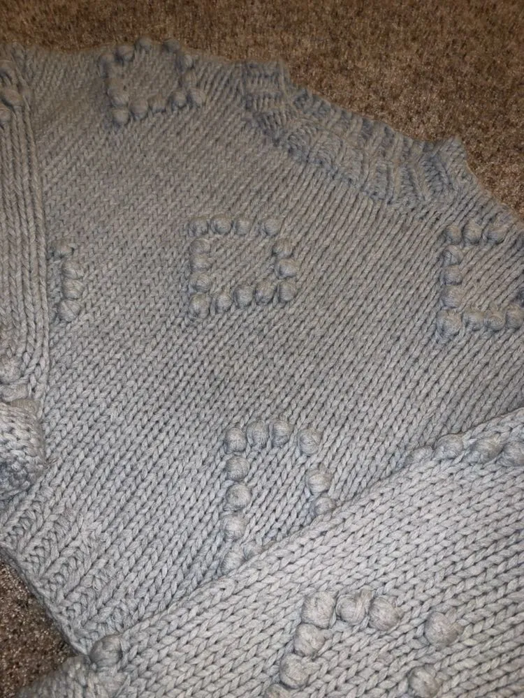 Forever 21 Oversized Cropped Grey Sweater  - Image 4