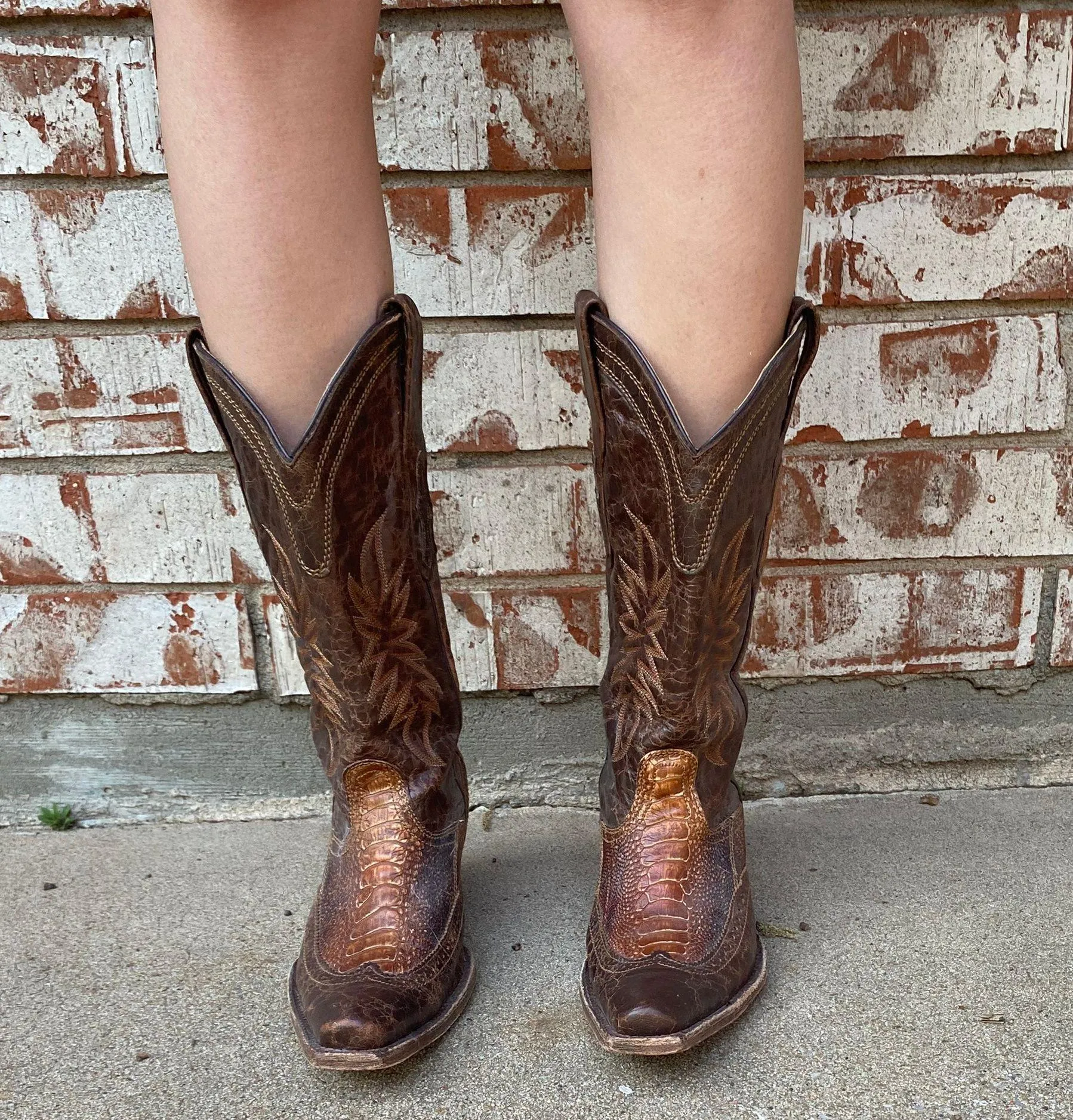 Corral Ostrich Cowboy Boots - Image 2