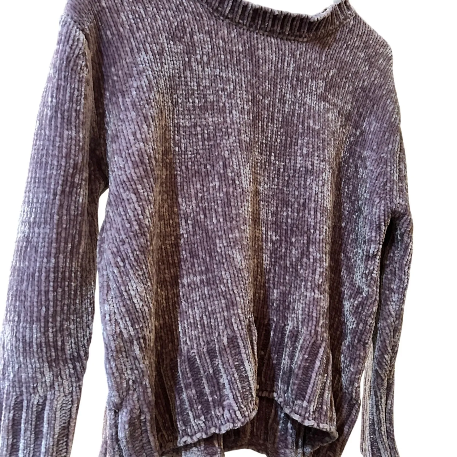 Philosophy oversized Pullover Sweater Ribbed Knit Top Purple Size XS‎ - Image 3